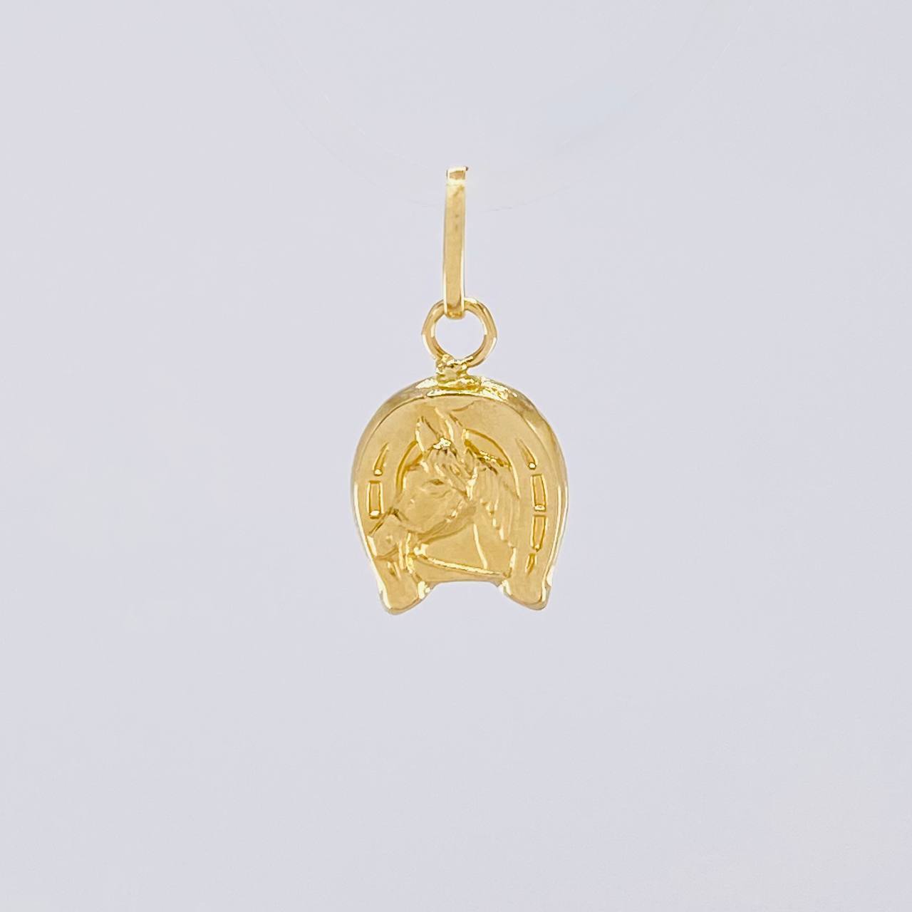 Herraje Herradura Caballo 0.3g / 1.3cm Oro Amarillo 18K