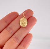 Dije San Miguel Arcángel Mate 0.9g / 2.3cm Oro Amarillo 18K