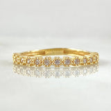 Anillo Ojos Burbujeantes 1.65gr / T6 3/4 / Oro 18K *