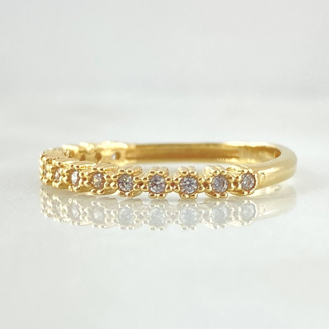 Anillo Ojos Burbujeantes 1.3gr / T6 3/4 / Oro 18K