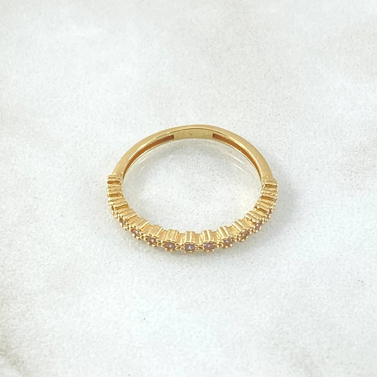 Anillo Ojos Burbujeantes 1.3gr / T6 3/4 / Oro 18K