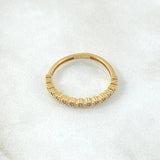 Anillo Ojos Burbujeantes 1.65gr / T6 3/4 / Oro 18K *