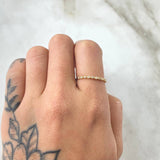 Anillo Ojos Burbujeantes 1gr / T6 3/4 / Oro 18K -