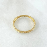 Anillo Aros Trenzados 1.5gr / T6 / Oro 18K *