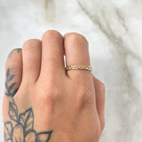 Anillo Lazo Trenzado 1.4gr / T7 1/2 / Oro Amarillo 18K