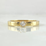 Anillo Solitario Liso Grueso 2.15gr / T6 1/2 / Oro 18K *