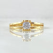 Anillo Solitario Oso TS 2.55gr / T7 / Oro 18K