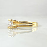 Anillo Solitario Oso TS 2.55gr / T7 / Oro 18K