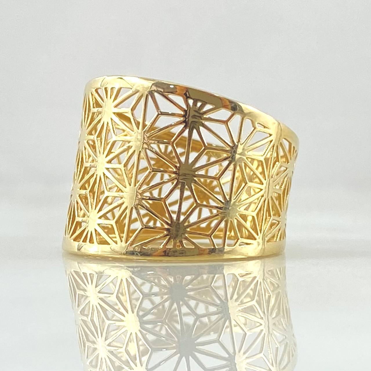 Anillo Flores Filigrana 3.35gr / T6 3/4 / Oro 18K *