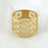 Anillo Flores Filigrana 3.35gr / T6 3/4 / Oro 18K *