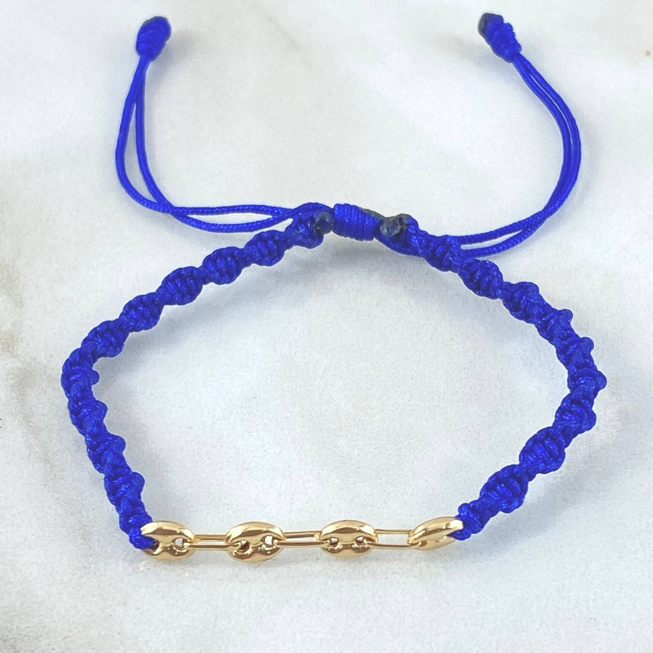 Pulsera Azul Rey Herraje Retazo GC 0.5gr / Oro 18K ©