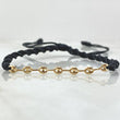 Pulsera Negra Herraje Retazo GC 0.4gr / Oro 18K ©