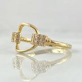 Anillo Cinturon Circulo Silueta 2.5gr / T7 1/4 / Oro 18K *