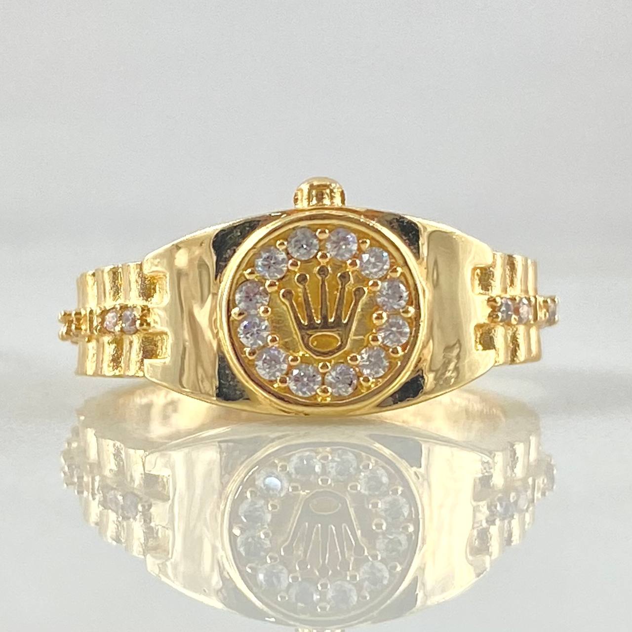Anillo Cinturon Corona Petit 3.35gr / T6 1/4 / Oro 18K *