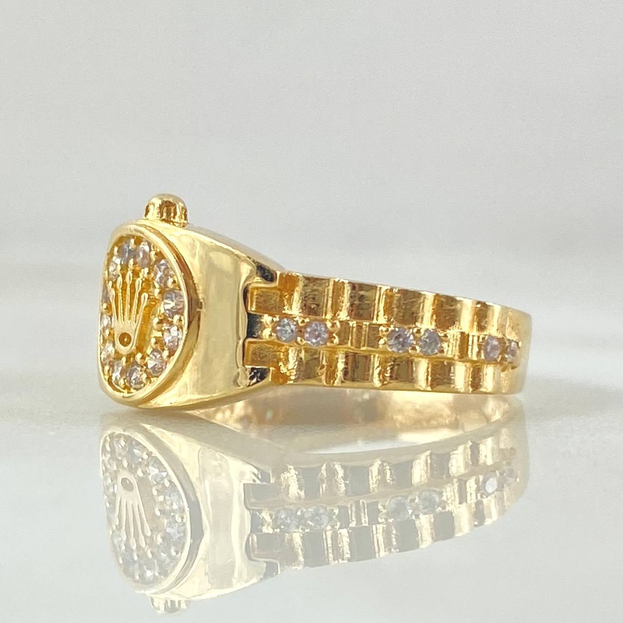 Anillo Cinturon Corona Petit 3.35gr / T6 1/4 / Oro 18K *