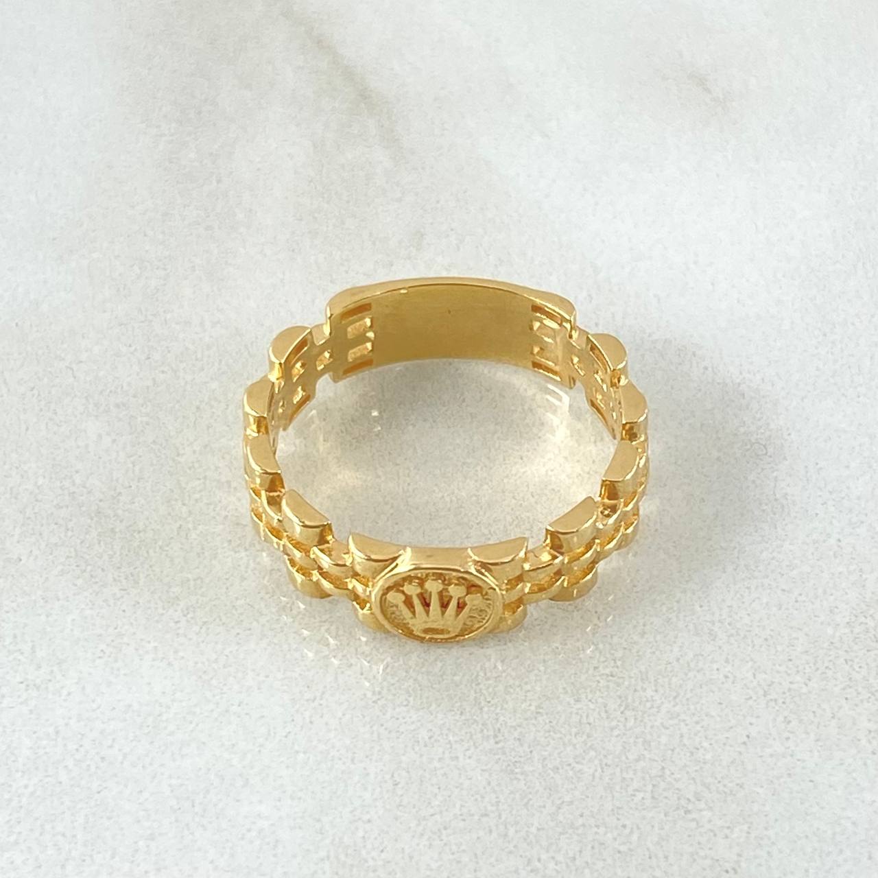 Anillo Malla Corona 3.65gr / T7 1/2 / Oro 18K
