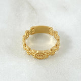 Anillo Malla Corona 3.65gr / T7 1/2 / Oro 18K