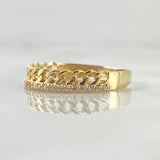 Anillo Carril Cubano 1.8gr / T6 / Oro 18K *