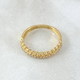 Anillo Carril Cubano 1.8gr / T6 / Oro 18K *