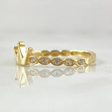 Anillo Corona de Ojos 1.5gr / T7 1/4 / Oro 18K *