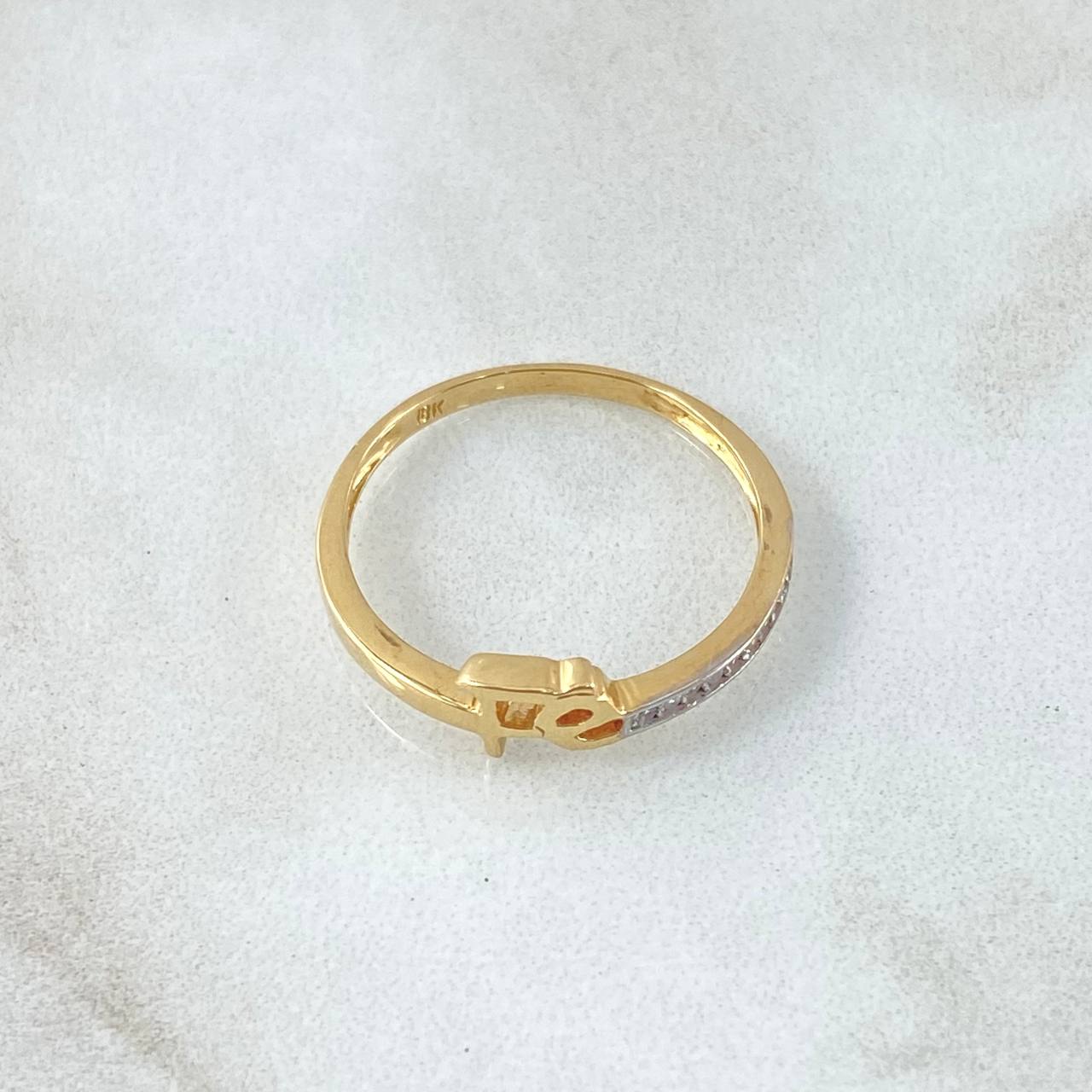 Anillo Fé 1.75gr / T7 1/2 / Oro 18K *