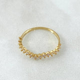 Anillo Ola Curva Tupida 1.3gr / T6 / Oro 18K *