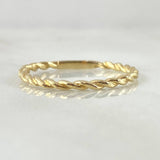 Anillo Trenzado 1.2gr / T7 / Oro 18K *