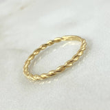 Anillo Trenzado 1.2gr / T7 / Oro 18K *