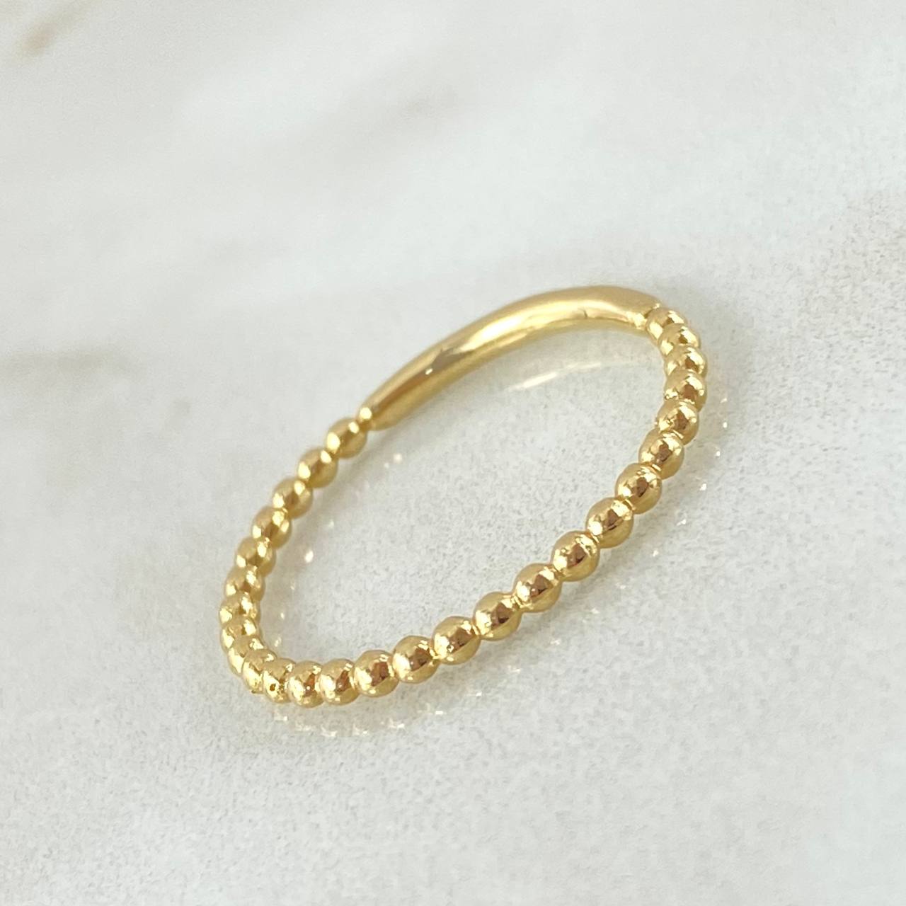 Anillo Mitad Esfera 1.25gr / T6 / Oro Amarillo 18K
