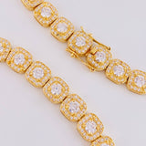 Cadena Tenis 51.45g / 43.3cm / 8mm Oro Amarillo 18K