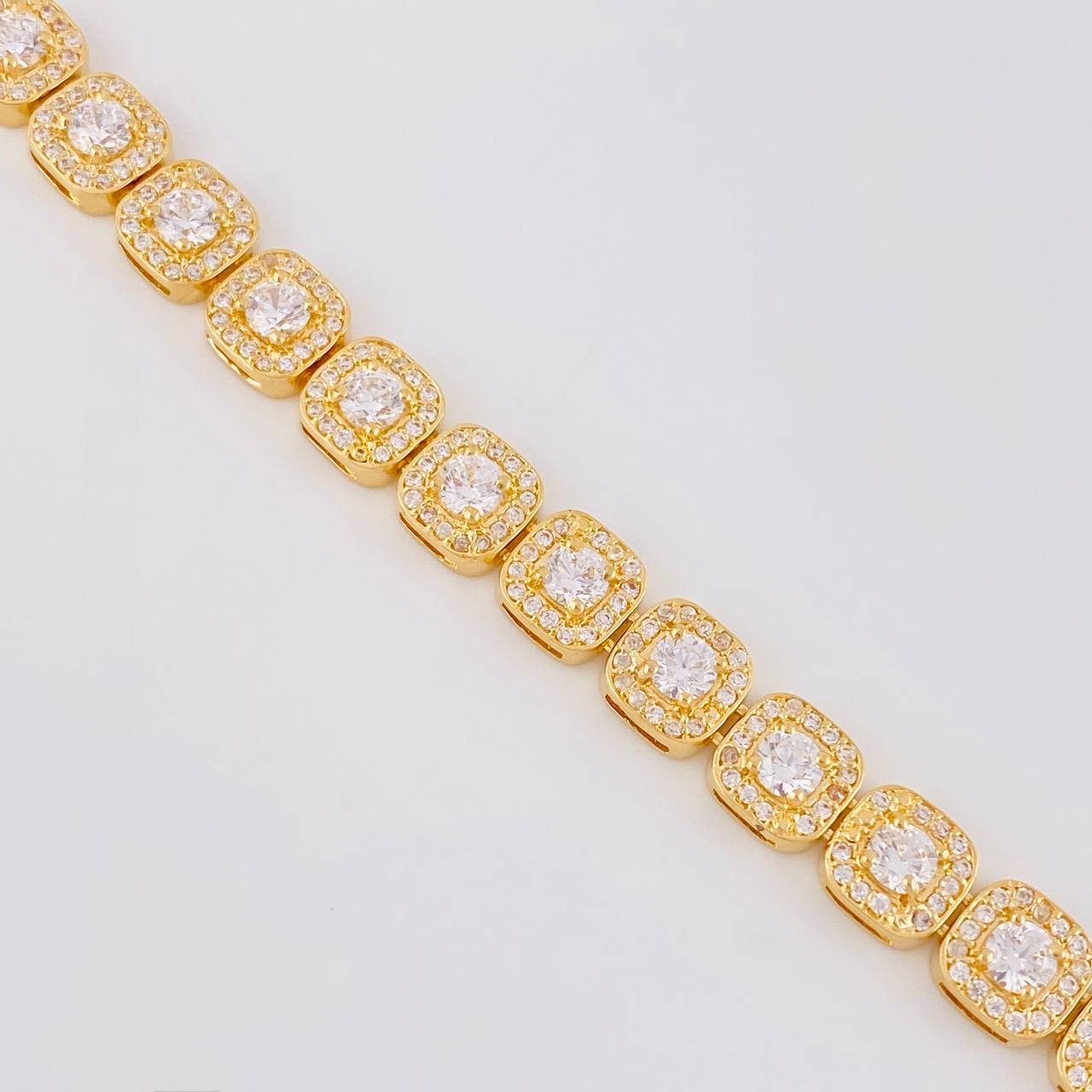 Cadena Tenis 51.45g / 43.3cm / 8mm Oro Amarillo 18K