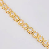 Cadena Tenis 51.45g / 43.3cm / 8mm Oro Amarillo 18K