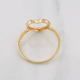 Anillo Corazon 1.5g / T7 3/4 Oro Amarillo 18K