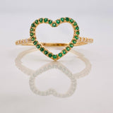Anillo Corazon 1.45g / T7 1/4 Oro Amarillo 18K