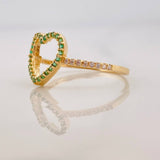 Anillo Corazon 1.45g / T7 1/4 Oro Amarillo 18K