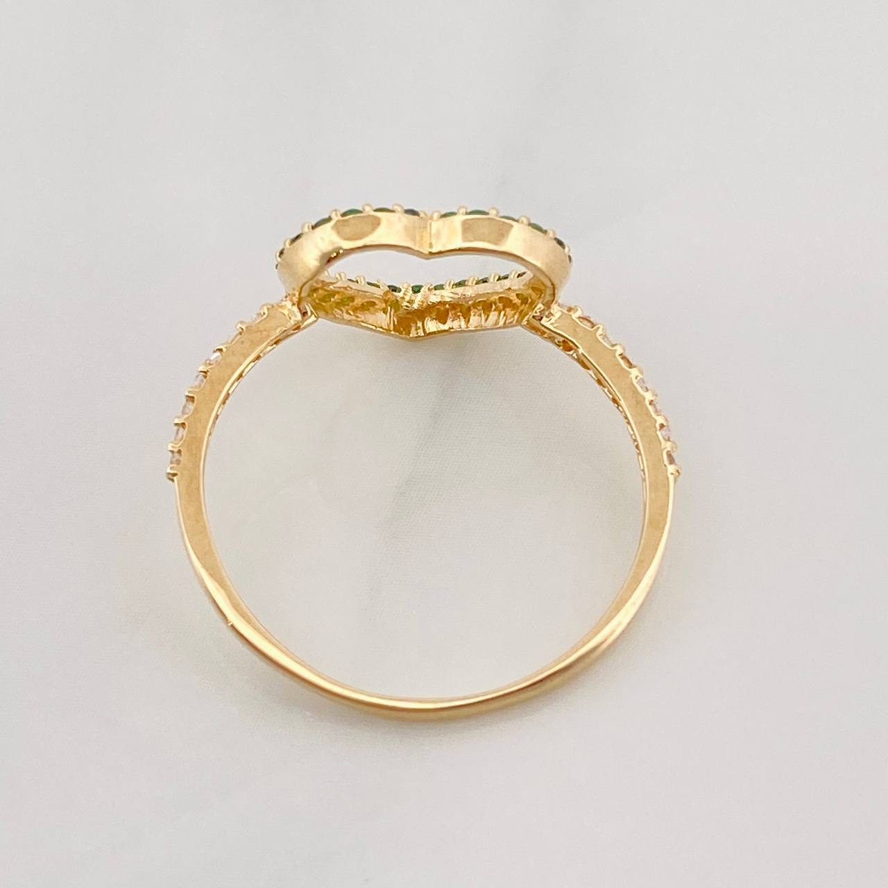 Anillo Corazon 1.45g / T7 1/4 Oro Amarillo 18K