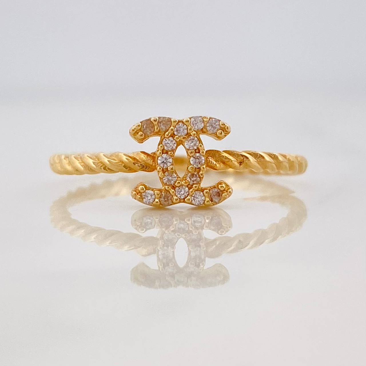 Anillo Ola Cruzada 2g / T7 1/2 Oro Amarillo 18K