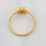 Anillo Ola Cruzada 2g / T7 1/2 Oro Amarillo 18K