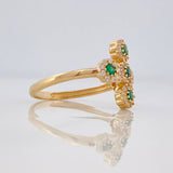 Anillo Cruz Tupida 2.45g / T6 1/2 Oro Amarillo 18K