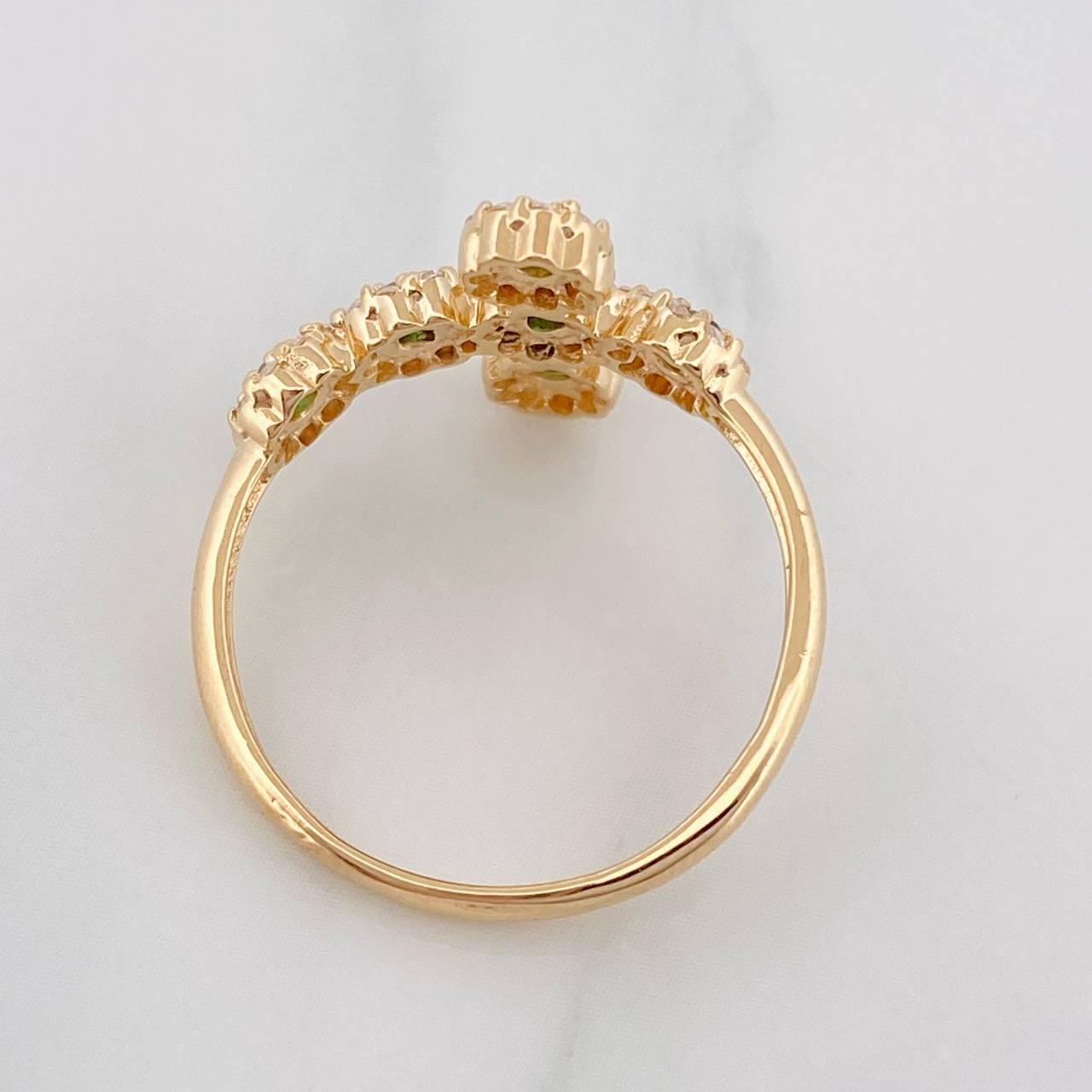 Anillo Cruz Tupida 2.45g / T6 1/2 Oro Amarillo 18K