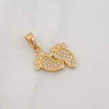 Dije Huellas 1.9g / 2cm Oro Amarillo 18K