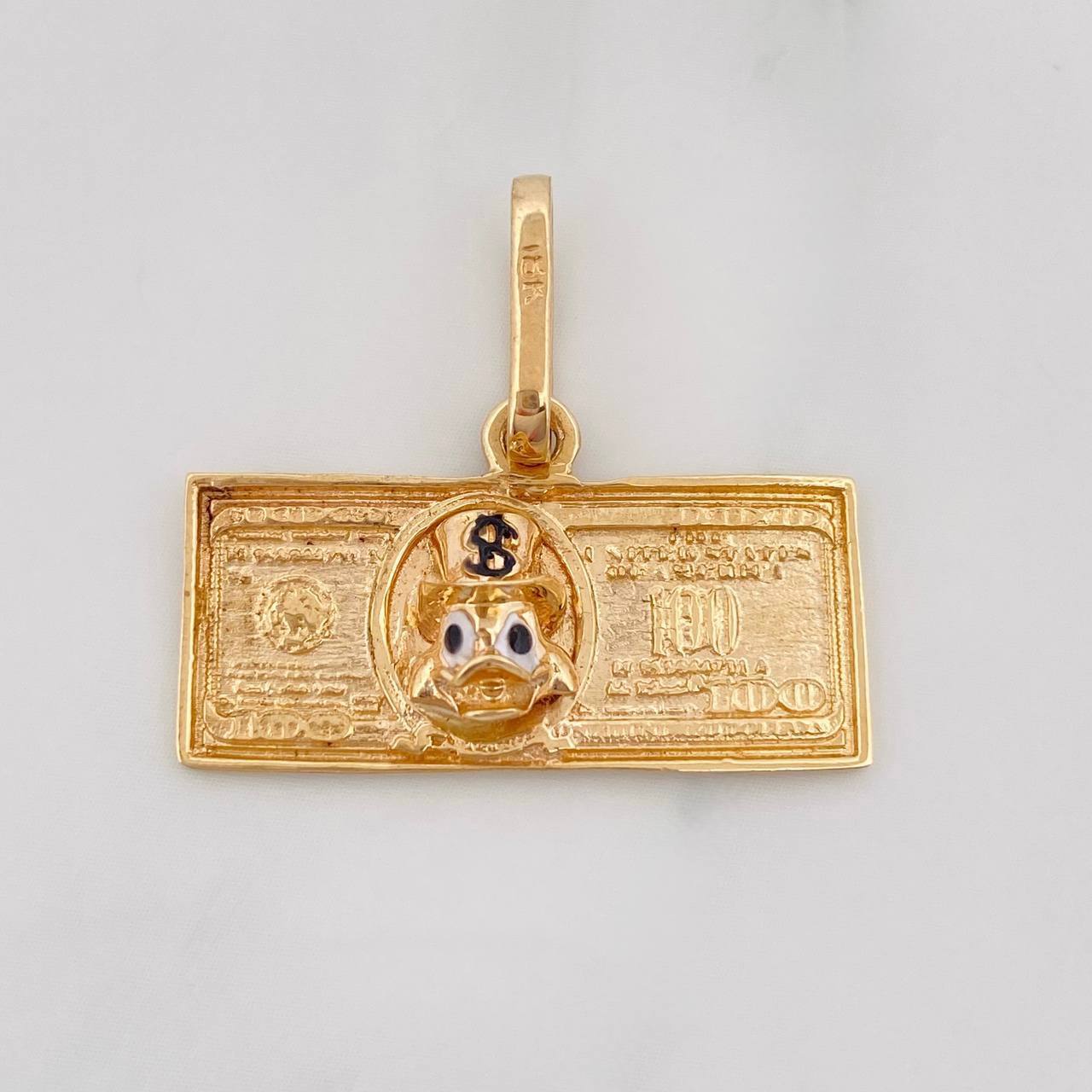 Dije Pato Dolar 2.75g / 2.05cm Oro Amarillo 18K