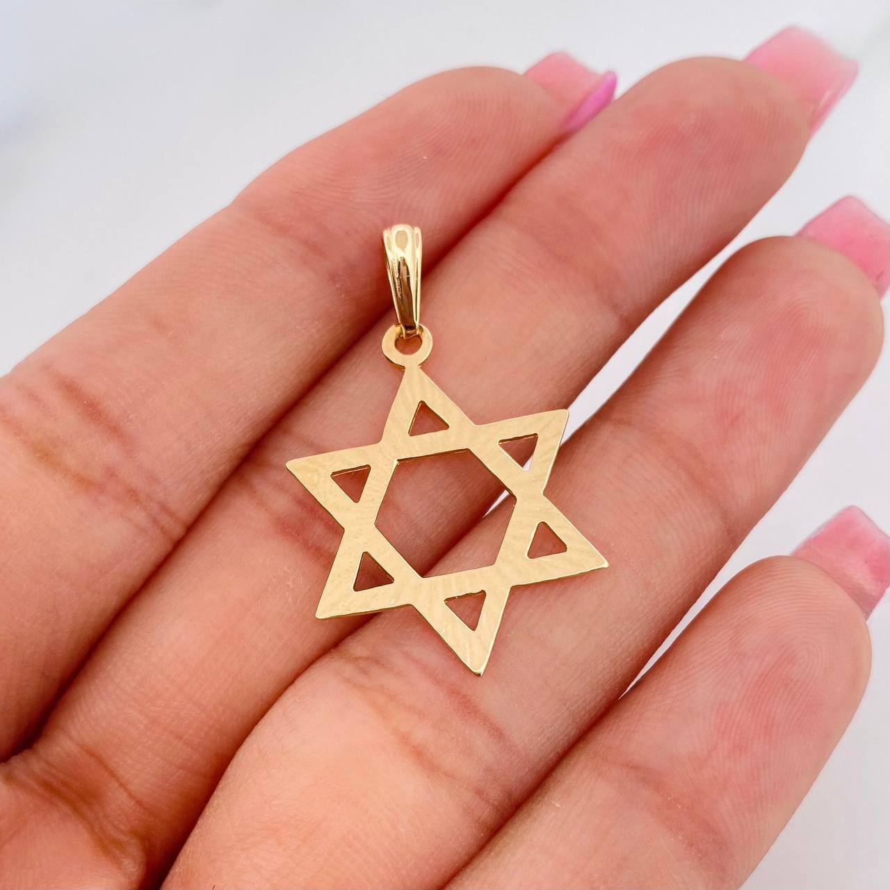 Dije Estrella David 1.85g / 3cm Oro Amarillo 18K