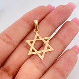 Dije Estrella David 1.85g / 3cm Oro Amarillo 18K