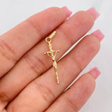 Dije Cruz Cristo 1.45g / 3.05cm Oro Amarillo 18K