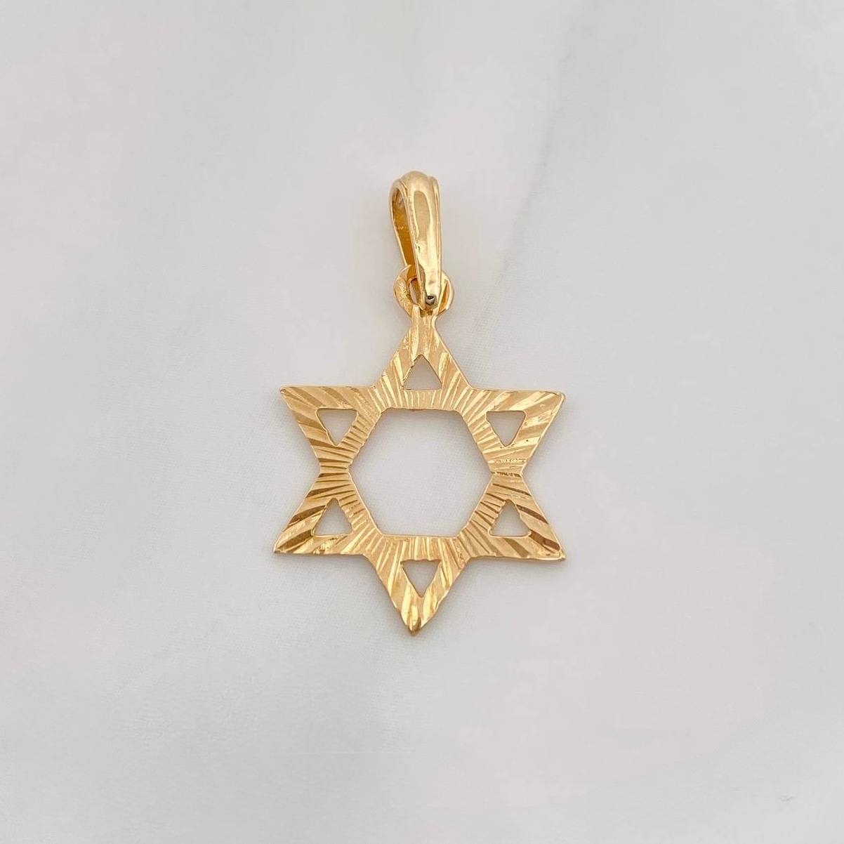 Dije Estrella David 0.8g / 2.05cm Oro Amarillo 18K