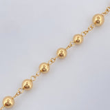 Rosario Virgen Milagrosa Cruz Cristo  8.6gr / 75cm / Oro Amarillo 18K $