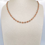 Cadena GC 7.4gr / 48.4cm / Dos Oros Blanco Rosa 18K $