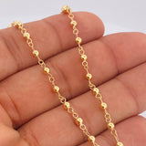 Rosario Virgen Milagrosa 5.7gr / 48.7cm / 4mm - 3mm Oro Amarillo 18K +