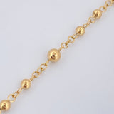 Rosario Virgen Milagrosa 5.7gr / 48.7cm / 4mm - 3mm Oro Amarillo 18K +
